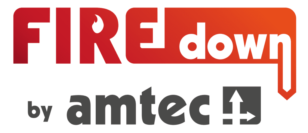 logo firedown by amtec