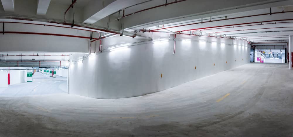 entrée d'un parking sous-terrain